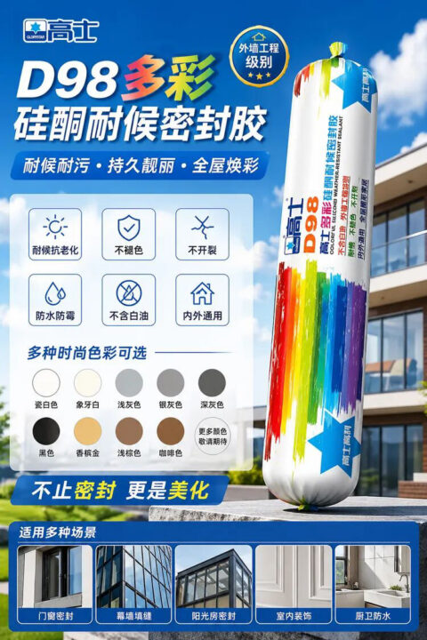 Glorystar D98: colour-matched sealing for architectural finishes