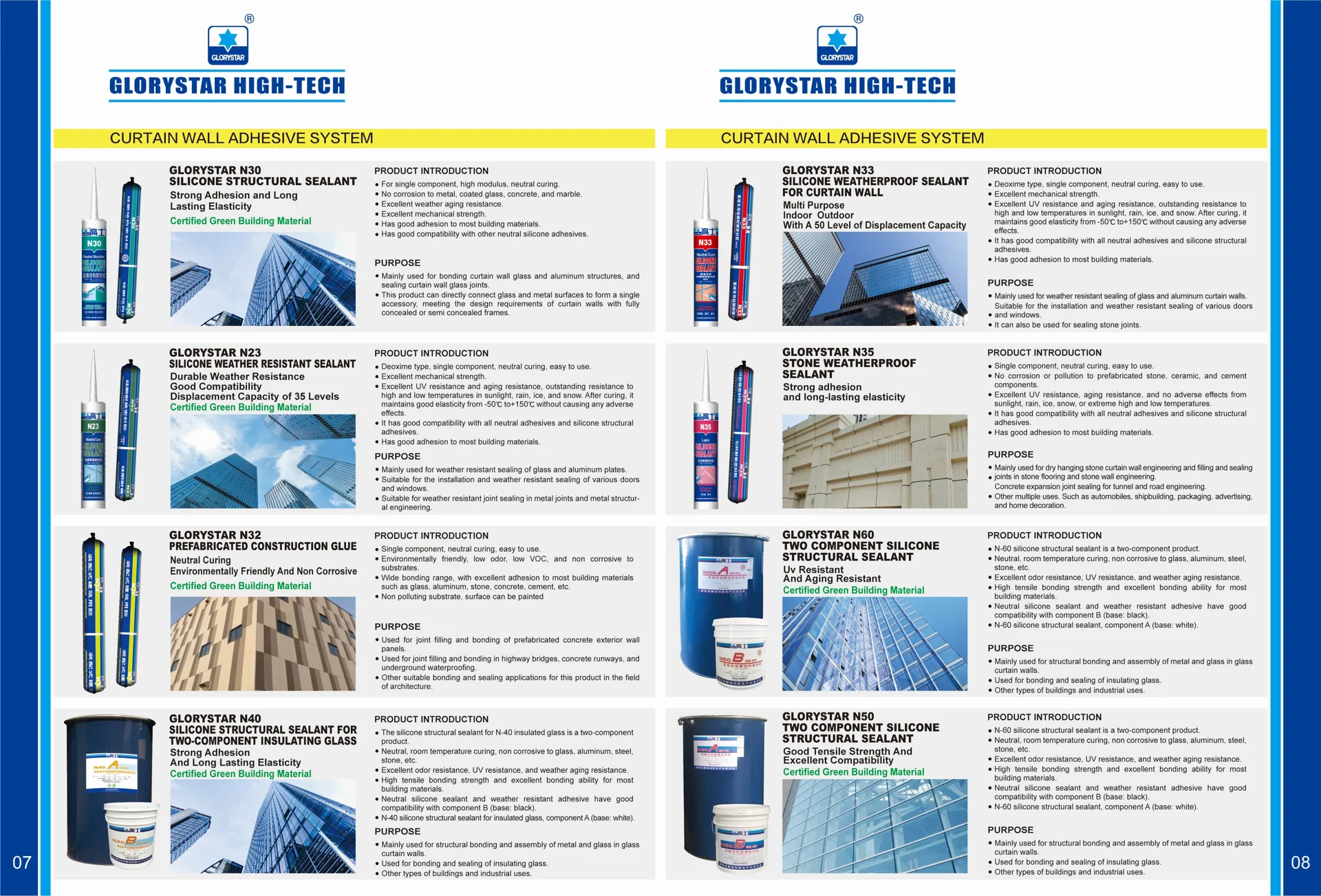Glorystar English product brochure, page 5